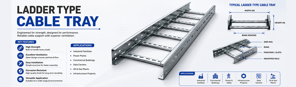 ladder type cable trays